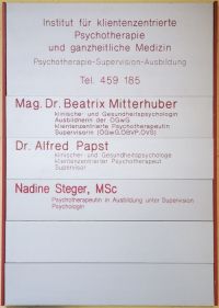Praxisschild