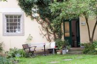 Eingang zur Praxis ber den groen Garten